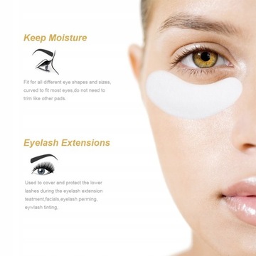 eye patches eyelash extension under eyelashes