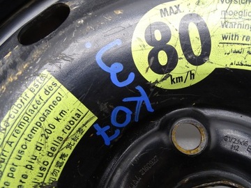KOLO DOJEZDOVÉ REZERVY 1K0601027S 125/70 R16 A3 8P LEON II GOLF V VI JETTA
