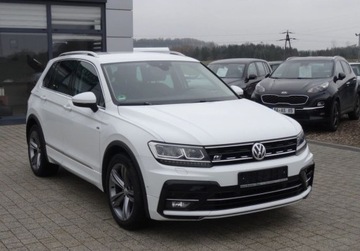 Volkswagen Tiguan II SUV 2.0 TDI 150KM 2018 Volkswagen Tiguan 2.0TDI R-line Bezwypadkowy Serwisowany Oplacony Super St