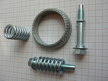 NISSAN QASHQAI прокладка, болт, пружина, выхлопная труба, коллектор каталитического нейтрализатора