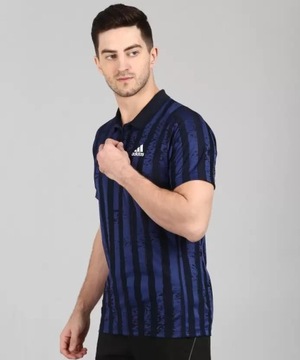 Koszulka męska Adidas FreeLift Polo Stripes FT5809