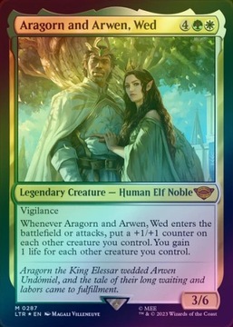 Aragorn and Arwen, Wed FOIL