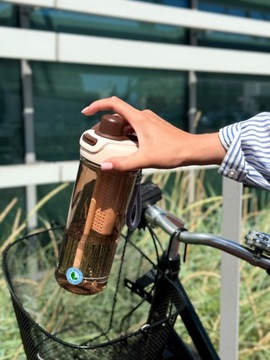 Бутылка для воды с ситечком и трубочкой, бутылка без BPA Majestic Sport 950 мл