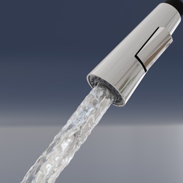 Słuchawka do baterii z wyciąganą wylewką Forio chrom