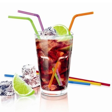 SŁOMKI PLASTIKOWE KOLOROWE DO DRINKÓW NAPOJÓW TESCOMA 40 SZT.