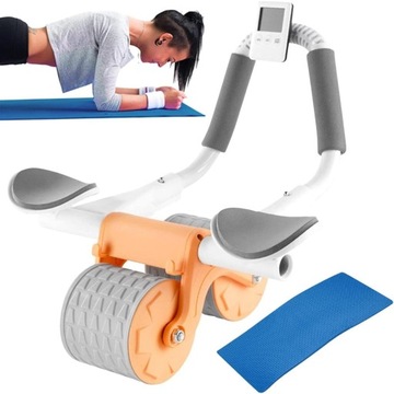 Kółko do Ćwiczeń Mięśni Brzucha Roller z Timer Profesjonalny Mocny 100kg