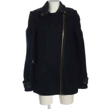 MAJE Wełniany płaszcz Rozm. EU 38 czarny Wool Coat