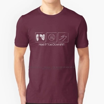 Heel & Toe Downshift-V.02Heel Toe Unisex cotton T-Shirt Koszulka