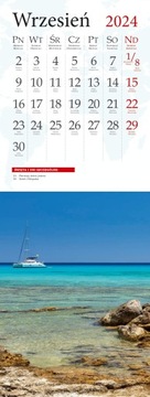 ОТКРЫТКА-КАЛЕНДАРЬ ПУТЕШЕСТВИЕ 12,5 Х 33 СМ 2024 ГОДА