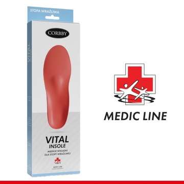 Miękka wkładka dla stopy reumatoidalnej cukrzycowej Vital Insole r. 35-36
