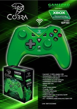 Контроллер COBRA QSP303, зеленый