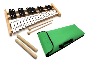 DZWONKI Chromatyczne Cymbałki + POKROWIEC + CLAVES
