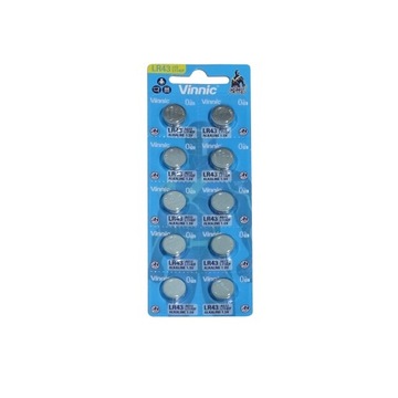 10 x bateria L1142F Vinnic AG12 L1142 LR43 G12