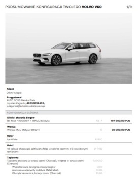 Volvo V60 II  2026 VOLVO V60 B4 PLUS BRIGHT, zdjęcie 8