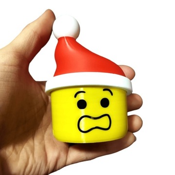 Голова Санты - на фаркопе, чехол на фаркоп. Новогодний подарок Деду Морозу.