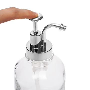 2 SZT 500ML DOZOWNIK SZKLANY ZŁOTY SREBRO