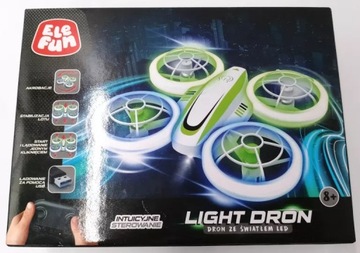 ZDALNIE STEROWANY DRON ELE FUN ZE ŚWIATŁEM LED