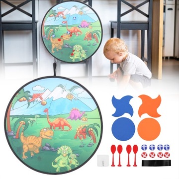 Детский мишень с рисунком динозавра.