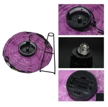 ГИРЛЯНД БУМАЖНОГО ФОНАРЯ НА ХЭЛЛОУИН СО СВЕТОДИОДНОЙ ПОДСВЕТКОЙ, 6 СТИЛЕЙ