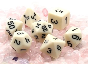 НАБОР ИЗ 7 КУБИКОВ ИЗ Слоновой Кости