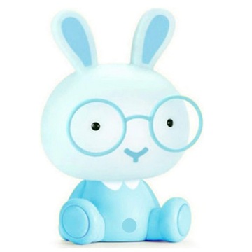 НОЧНИК ДЛЯ ДЕТЕЙ КРОЛИК LED СИНИЙ ЛАМПА