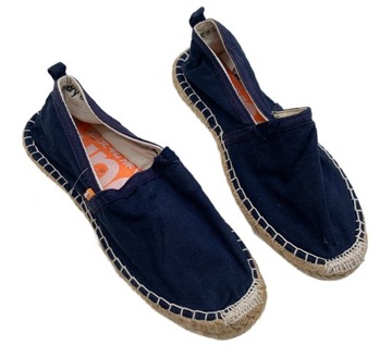 Espadryle Granatowe 42 Superdry Słomkowe Tenisówki