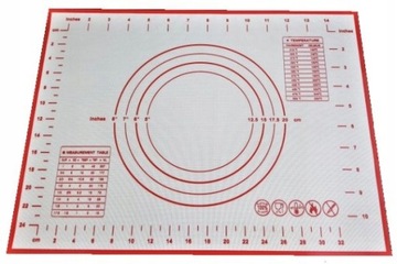 Stolnica silikonowa 30 x 40 cm biała wzmacniana