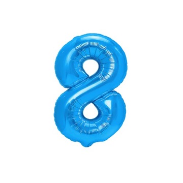 Balon foliowy cyfra 8 ciemnoniebieska