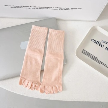 Color five-finger cotton sweat-absorbing brea