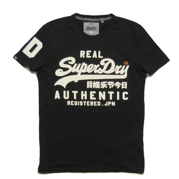 SUPERDRY czarna męska koszulka T-Shirt Tee O-Neck M