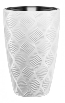 DONICA Z WKŁADEM FLOW SLIM 30 wys.48cm BIAŁA