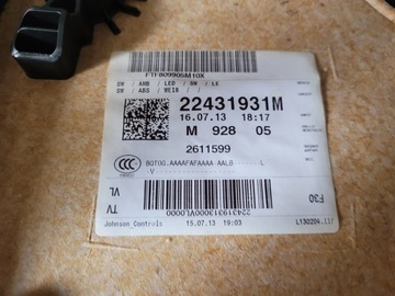 Подсветка обивки передней левой боковой панели BMW 3 F30 2083494 22431931 EU