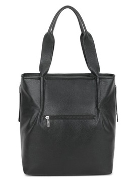 ЧЕРНАЯ ЖЕНСКАЯ СУМКА-ШОППЕР LUIGISANTO CAPACITY