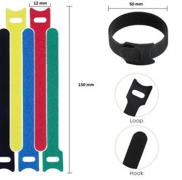 Набор липучек - 10 шт - микс цветов.