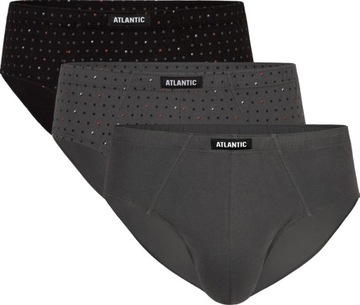 ATLANTIC SLIPY MĘSKIE MAJTKI KLASYCZNE 100% BAWEŁNA 3MP101 CLASSIC 3PAK XXL