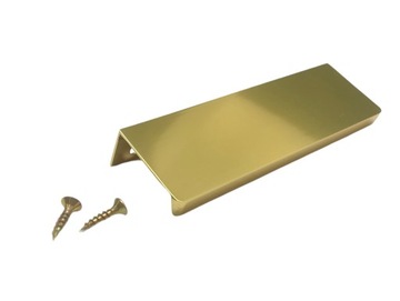 Uchwyt KRAWĘDZIOWY U108 128mm złoty połysk