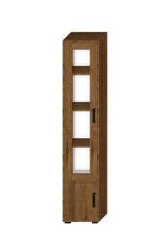 Witryna ANDREA 2D 40 cm dąb lefkas ciemny - kolory