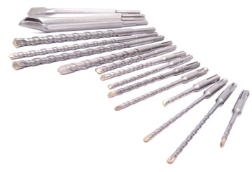 НАБОР СВЕРЛ И ДОЛОТО SDS+ СВЕРЛА ПО БЕТОНУ, 17 ЭЛЕМЕНТОВ