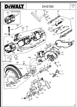 Зажим Dewalt DW717. DW718XPS. ДВ718. D27107XPS