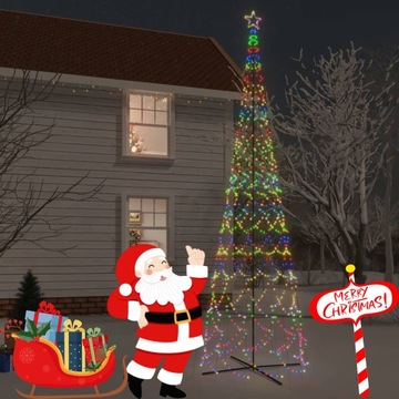 Siatka z lampek LED, zimna biel, 4x4 m, 544 LED