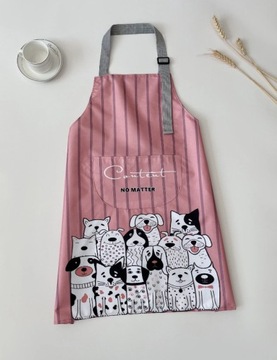 ЖЕНСКИЙ КУХОННЫЙ ФАРТУК ФАРТУК ДЛЯ КОШКИ СОБАКИ ПОДАРОК ​​ДЛЯ КОШЕК ДЕТЕЙ СОБАЧНИКОВ СИЛЬНЫХ