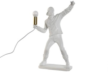 Lampa stołowa biała figurka designerska nowoczesna do salonu i sypialni