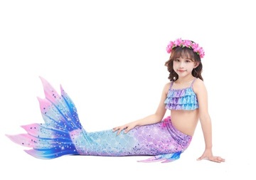 13в1 ХВОСТ РУСАЛОЧКИ КУПАЛЬНИК РУСАЛОЧКИ КОМПЛЕКТ КОСТЮМОВ РУСАЛКИ Z3 размер 116