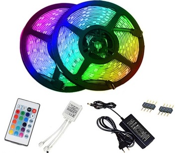 Taśma Led 5 metrów KOLORY + PILOT