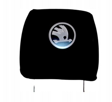 SKODA POTAHY NA PODHLAVNÍKY Z LOGO 2 KS.