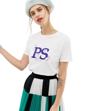 PS Paul Smith biały T-shirt z logo z królikami M