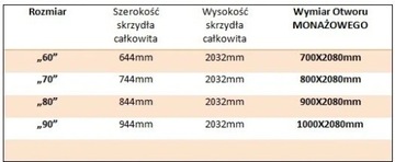 Двери Voster LOFT 60 + Фиксированная дверная коробка с ручкой