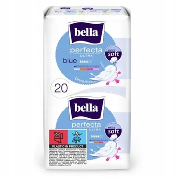 Podpaski higieniczne Bella Perfecta Ultra Blue ze skrzydełkami 20 szt.