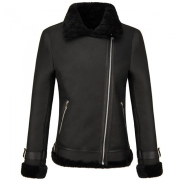 КУРТКА ПИЛОТ ЖЕНСКАЯ КОЖАНАЯ, RAMONES S/36