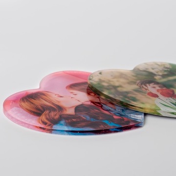 Фотомагнит с фотографией, толстое акриловое стекло, 9х6.